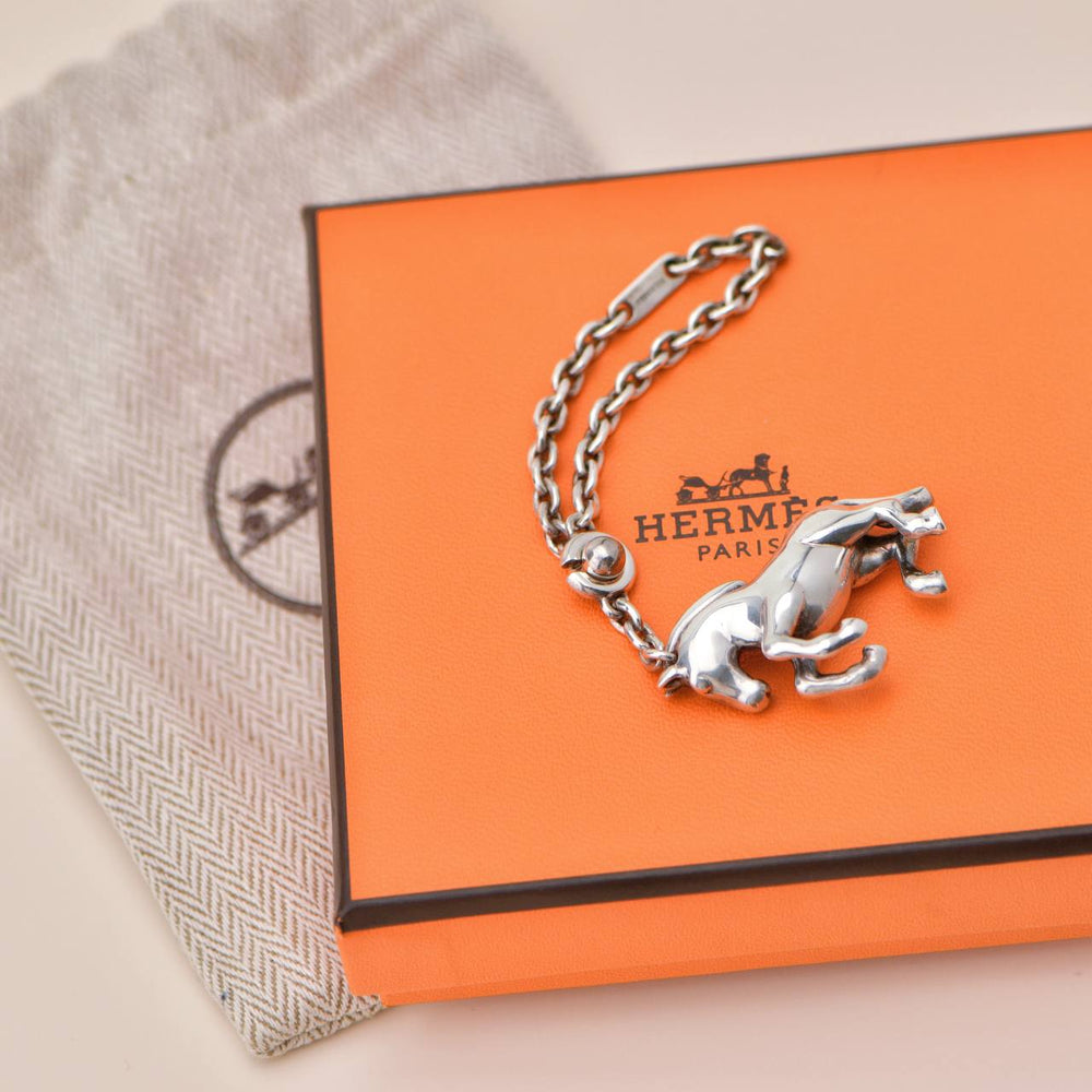Authentic Preloved Hermès La Danse Horse Charm in Sterling Silver Limited Edition