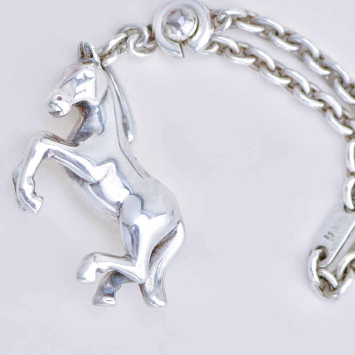 Authentic Second Hand Hermès La Danse Horse Charm in Sterling Silver Limited Edition