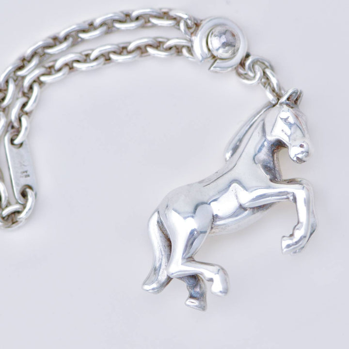 Authentic Used Hermès La Danse Horse Charm in Sterling Silver Limited Edition
