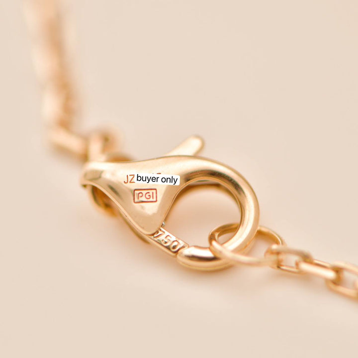 Authentic Second Hand Cartier Love Necklace Pavé Diamond 18K Rose Gold