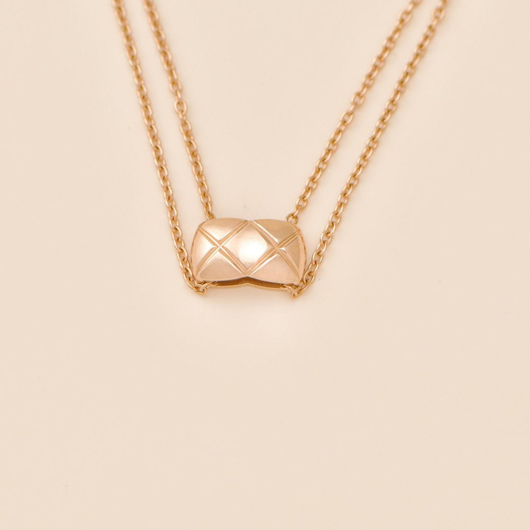Used Authentic Full set Chanel Coco Crush Necklace 18K Rose Gold