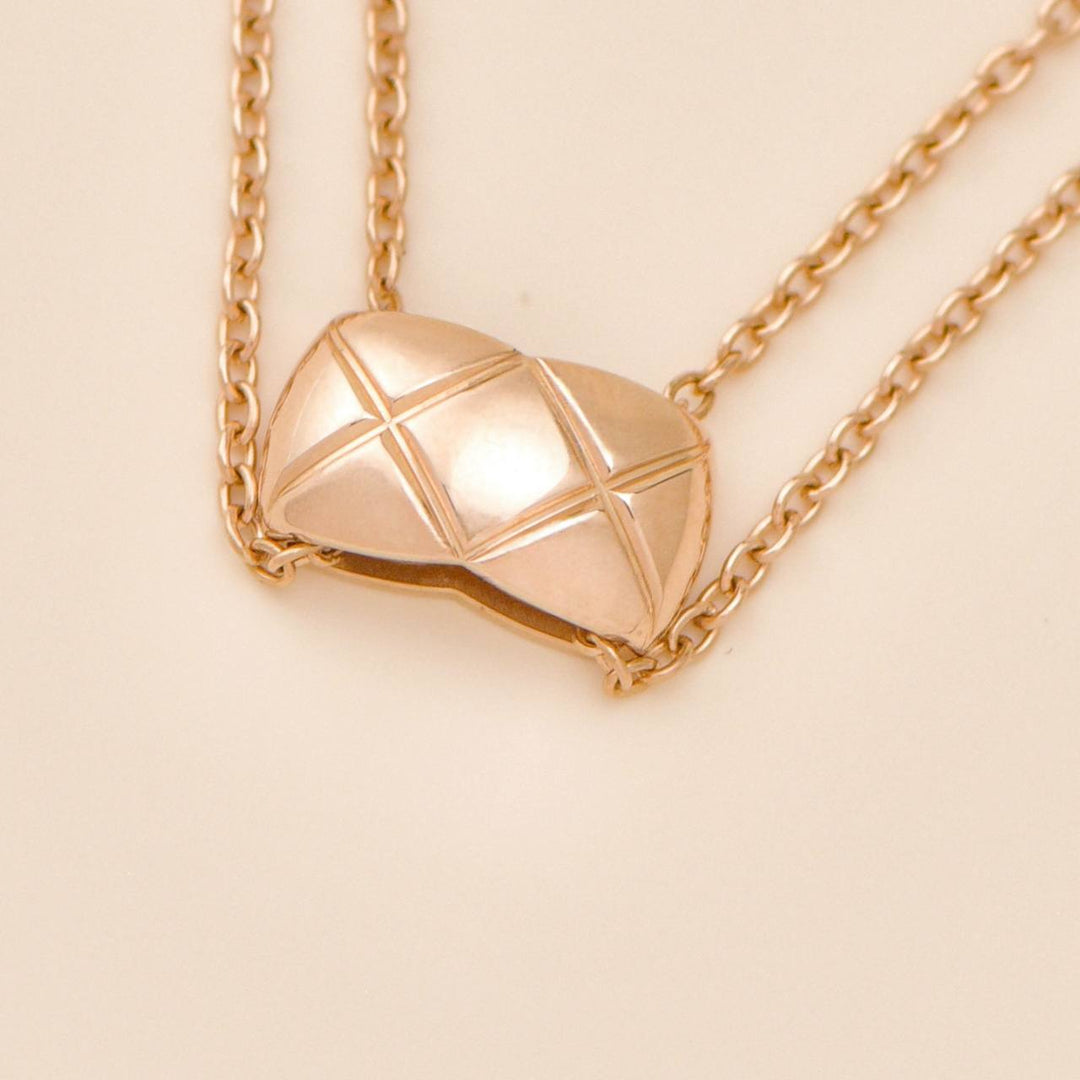 Authentic Preloved Chanel Coco Crush Necklace 18K Rose Gold
