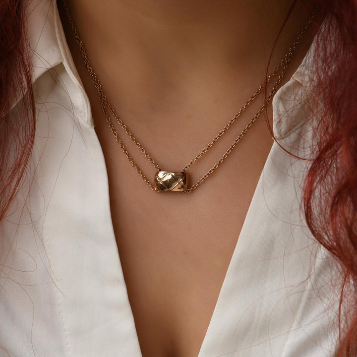 Second Hand Authentic Full set Chanel Coco Crush Necklace 18K Rose Gold