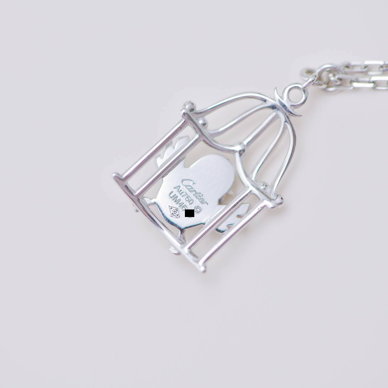 Cartier Free As A Bird Diamond 18K White Gold Necklace – Dandelion