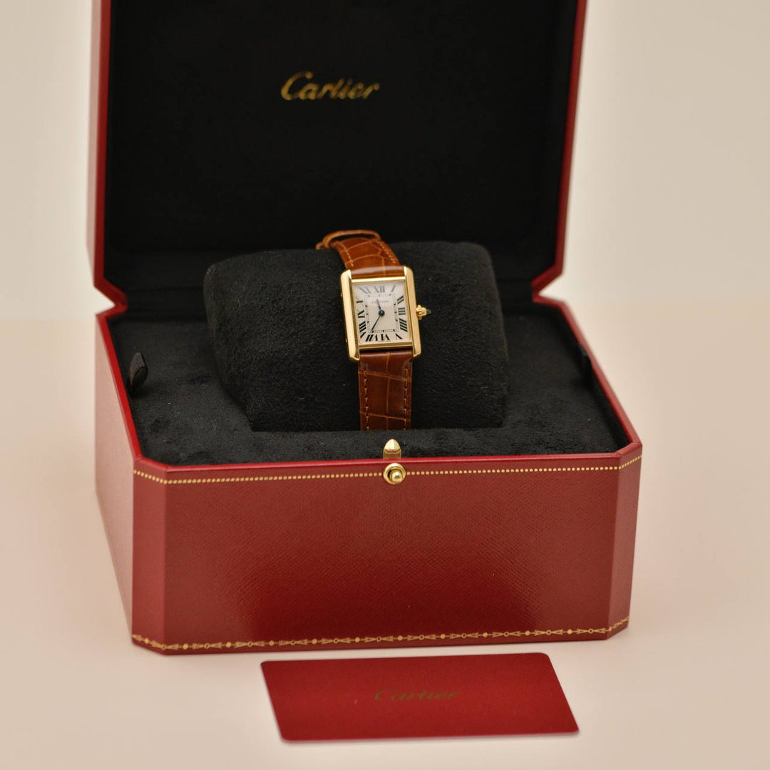 Authentic Preloved Full set Cartier Tank Louis Small Model 18K Yellow Gold W1529856