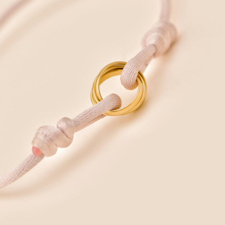 Used Authentic Cartier Trinity 18K Yellow Gold Cord Bracelet