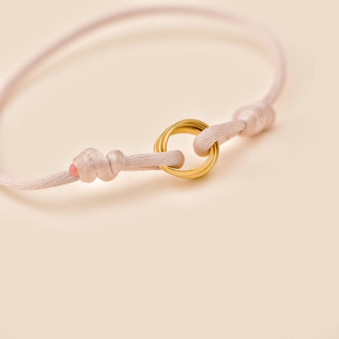 Second Hand Authentic Cartier Trinity 18K Yellow Gold Cord Bracelet