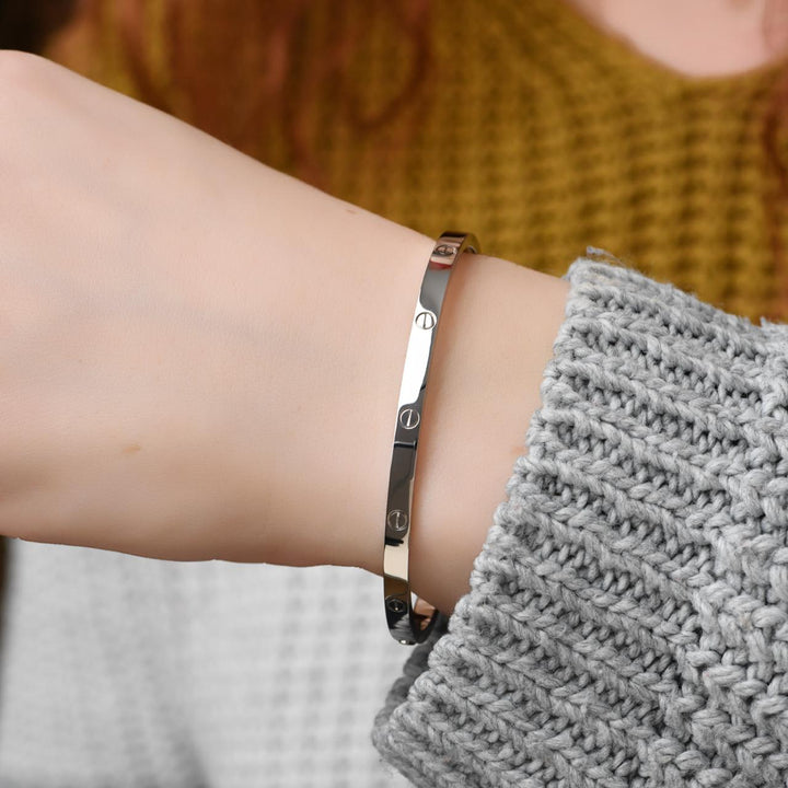 Cartier Love Bracelet Small Model 18K White Gold Size 17