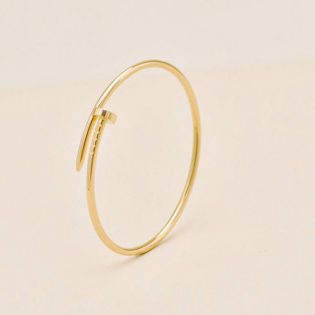 Authentic Preloved Cartier Juste un Clou Bracelet Small Model 18K Yellow Gold Size 16