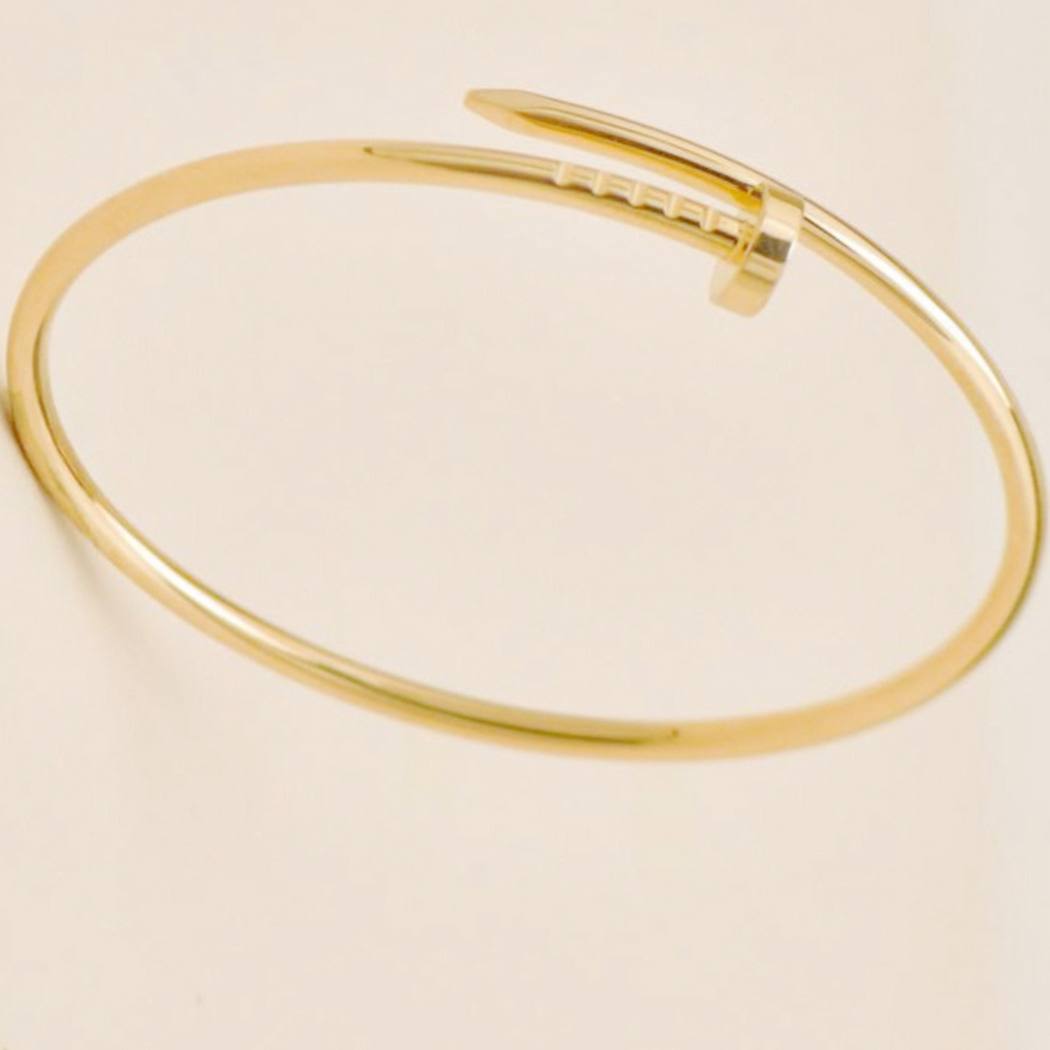 Authentic Second Hand Cartier Juste un Clou Bracelet Small Model 18K Yellow Gold Size 16