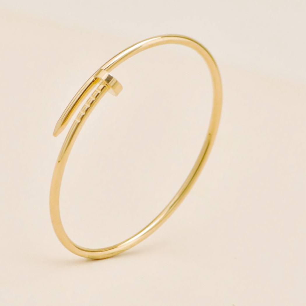 Used Authentic Cartier Juste un Clou Bracelet Small Model 18K Yellow Gold Size 16