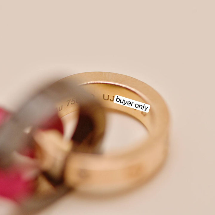 Authentic Second Hand Cartier Love Cord Bracelet 4 Diamond Ceramic 18K Rose Gold