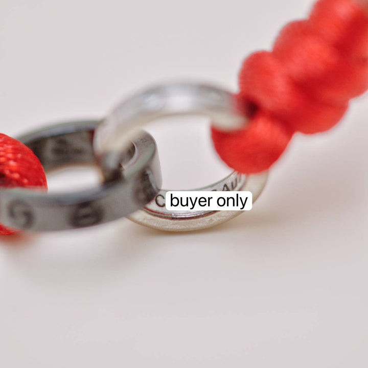 Authentic Second Hand Cartier Love Cord Bracelet Diamond Sèvres Porcelain 18k White Gold