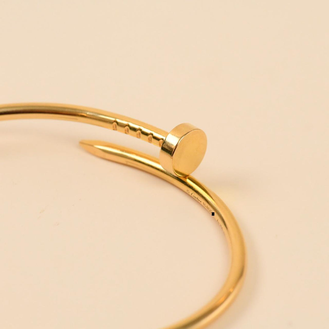 Cartier Juste un Clou Bracelet Small Model 18K Yellow Gold Size 15