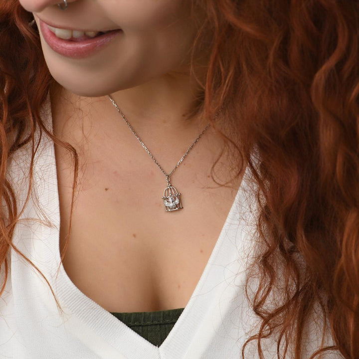 Preloved Authentic Cartier Free As A Bird Diamond 18K White Gold Necklace