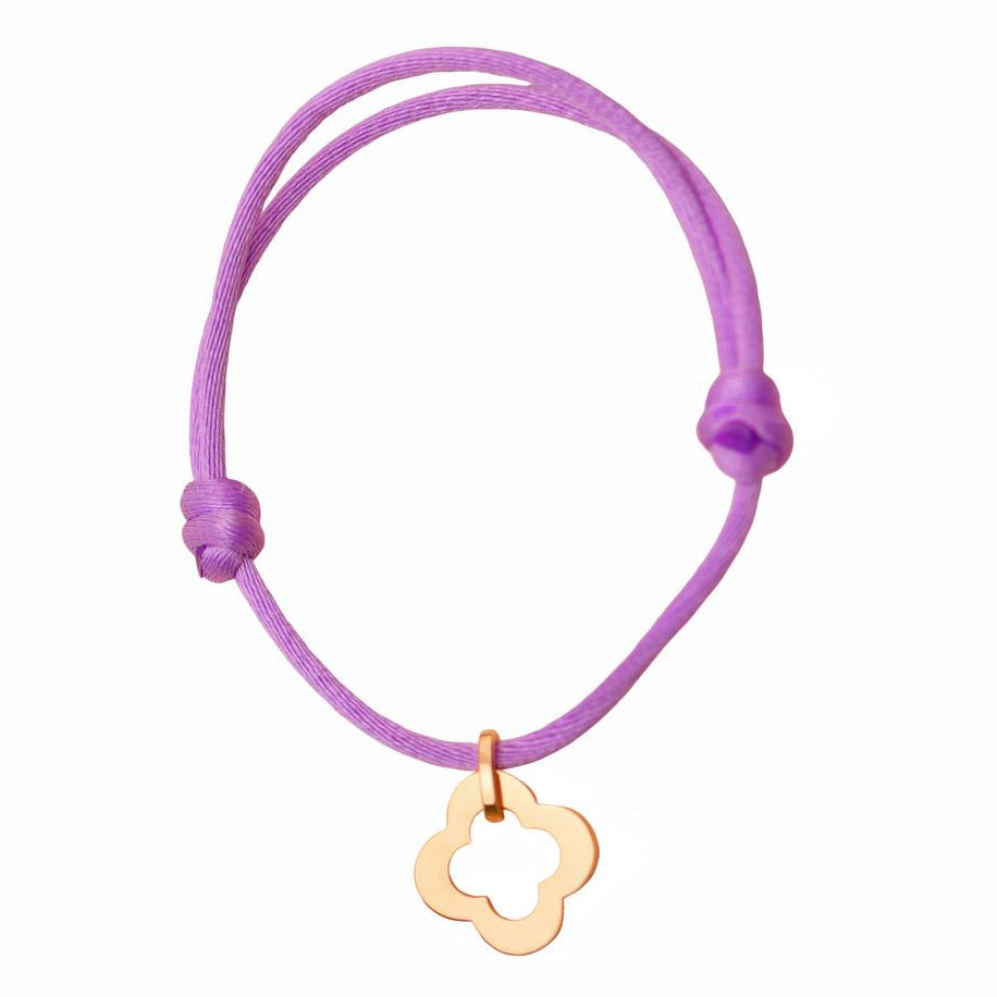 Authentic Second Hand Full set Van Cleef Byzantine Alhambra 18K Rose Gold Cord Bracelet