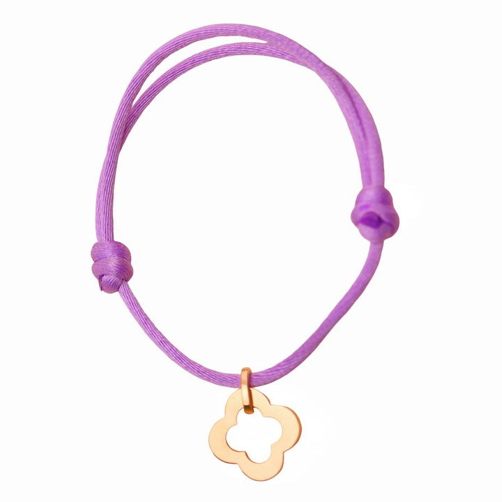 Authentic Second Hand Full set Van Cleef Byzantine Alhambra 18K Rose Gold Cord Bracelet