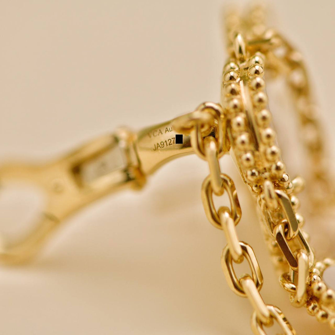 Van Cleef & Arpels Magic Alhambra Earrings 4 Motif Mother of Pearl