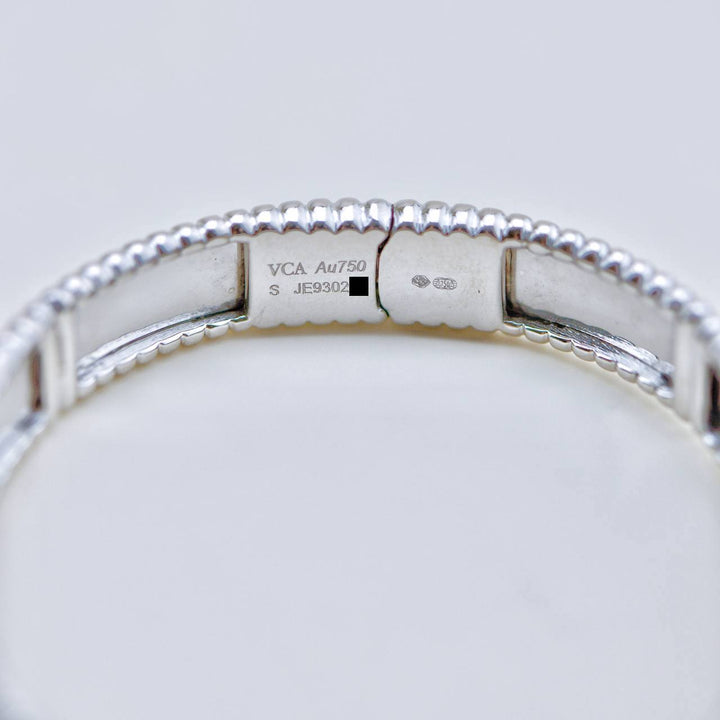 Van Cleef & Arpels Perlée Signature Bracelet Small Size 18K White Gold