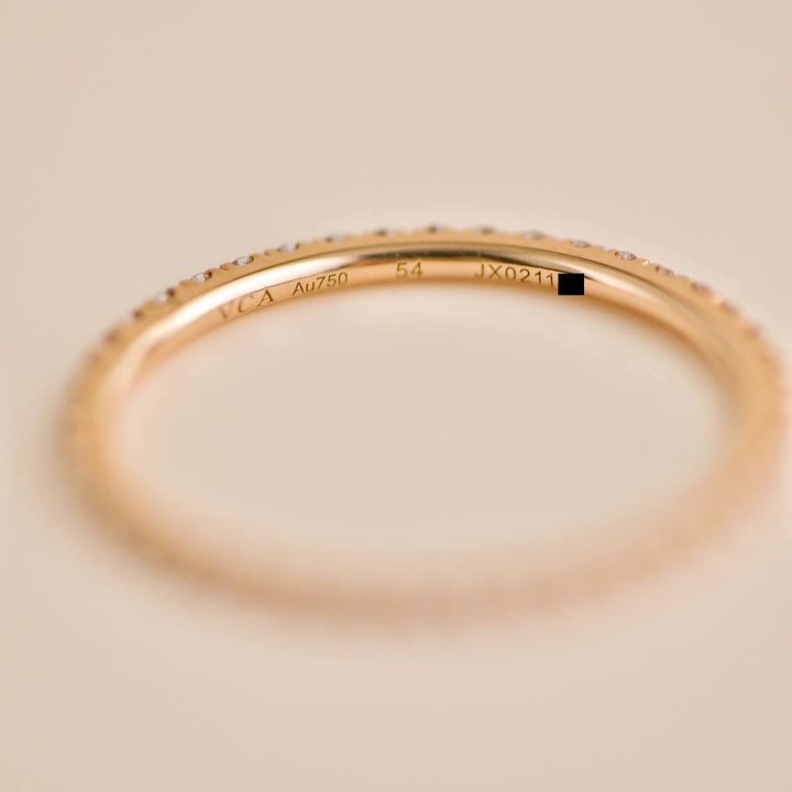 Van Cleef & Arpels Félicité Diamond Band Ring Size 54