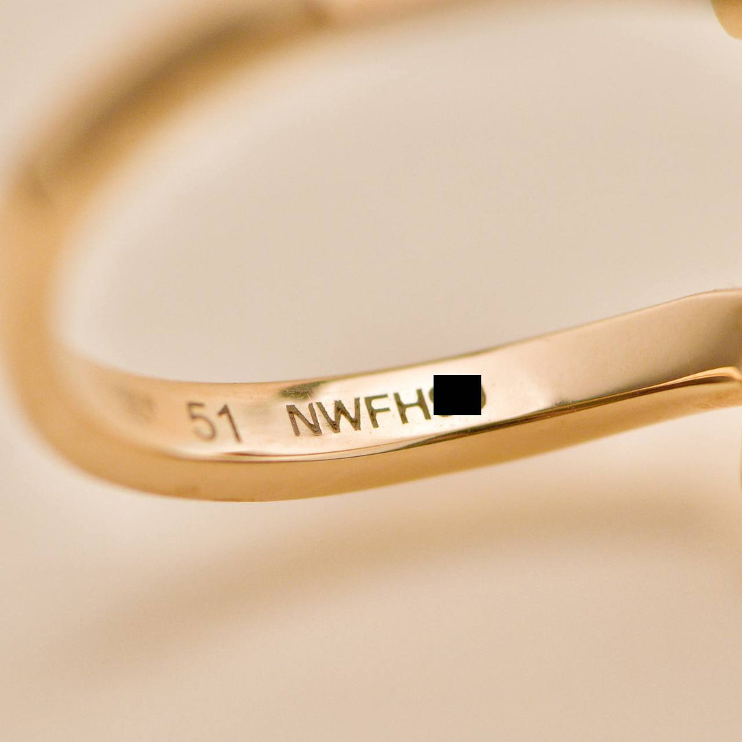 Bvlgari Gelati Malachite Diamond Ring 18K Rose Gold Size 51