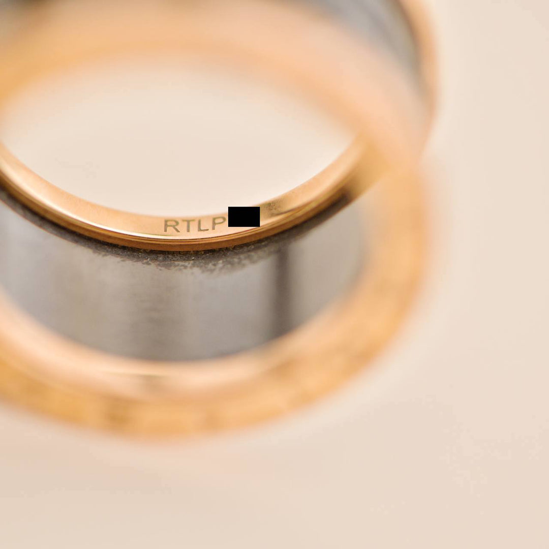 Bvlgari B.Zero1 Ring Black Ceramic 18K Rose Gold Size 55