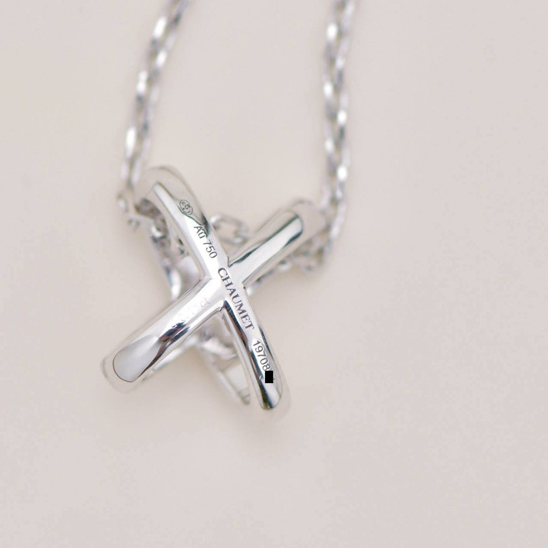 Chaumet Jeux de Liens Necklace Diamond 18K White Gold