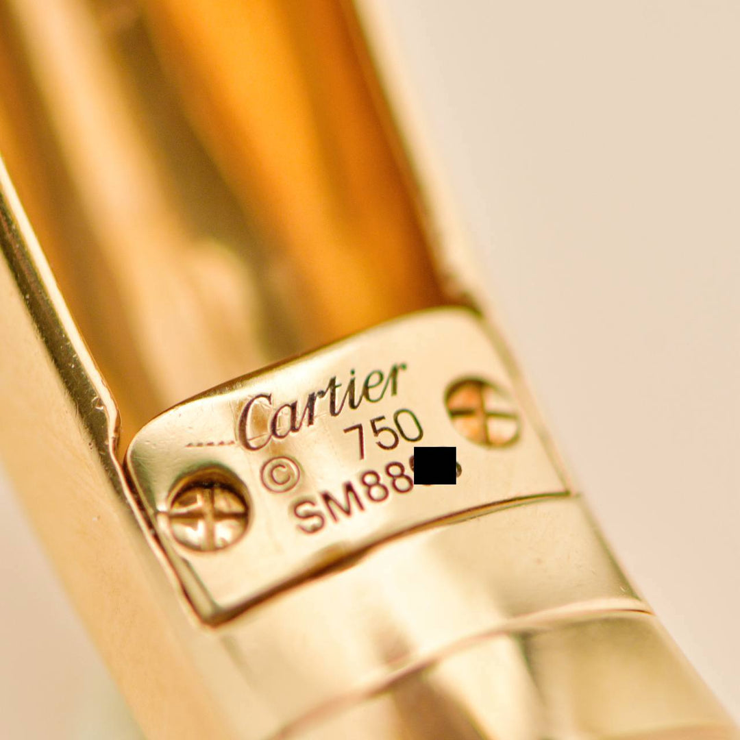 Cartier Panthère Bracelet 18K Yellow Gold Tsavorite & Onyx Size 17