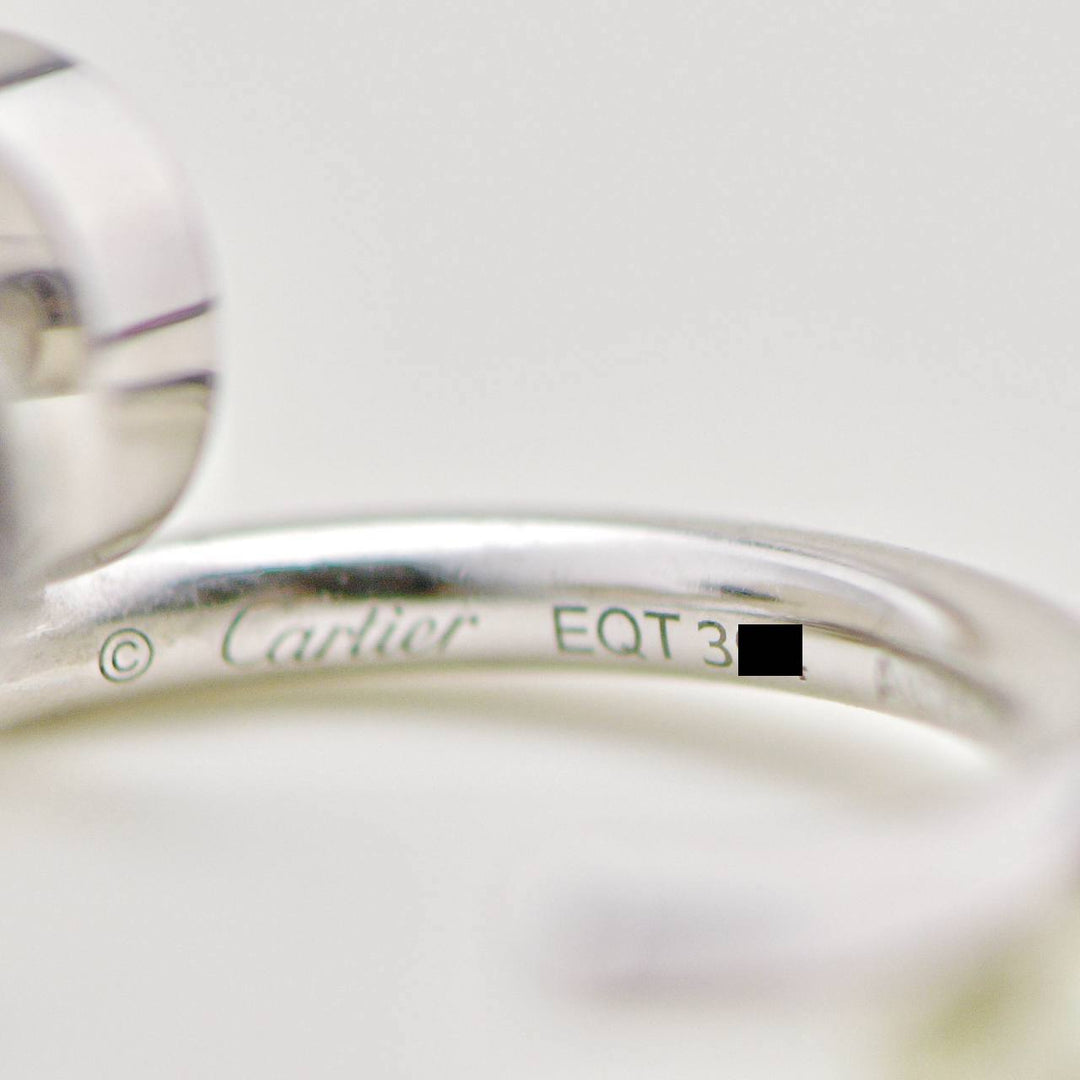 Cartier Juste un Clou Earrings Small Model Hoop 18K White Gold