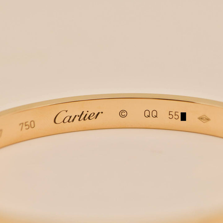 Cartier Love Bracelet Classic Model 18K Yellow Gold Size 17