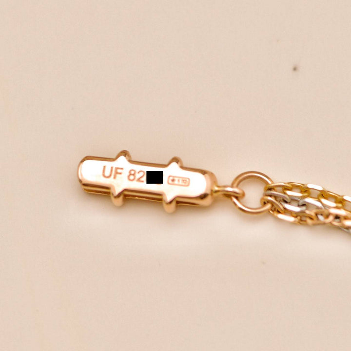 Cartier Trinity Panthère Pendant Necklace Diamond 18K Tri Colour Gold