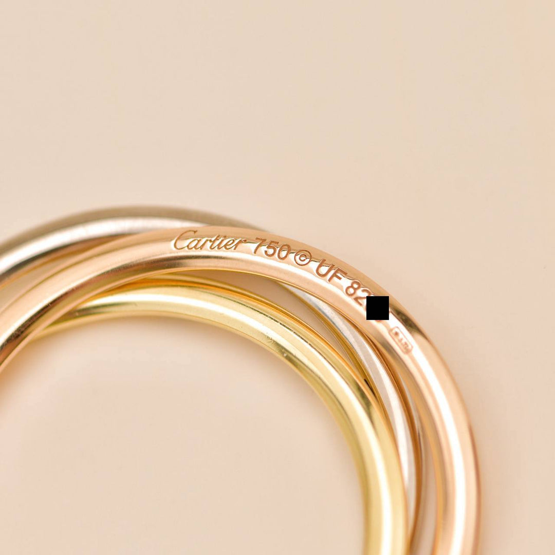 Cartier Trinity Panthère Pendant Necklace Diamond 18K Tri Colour Gold