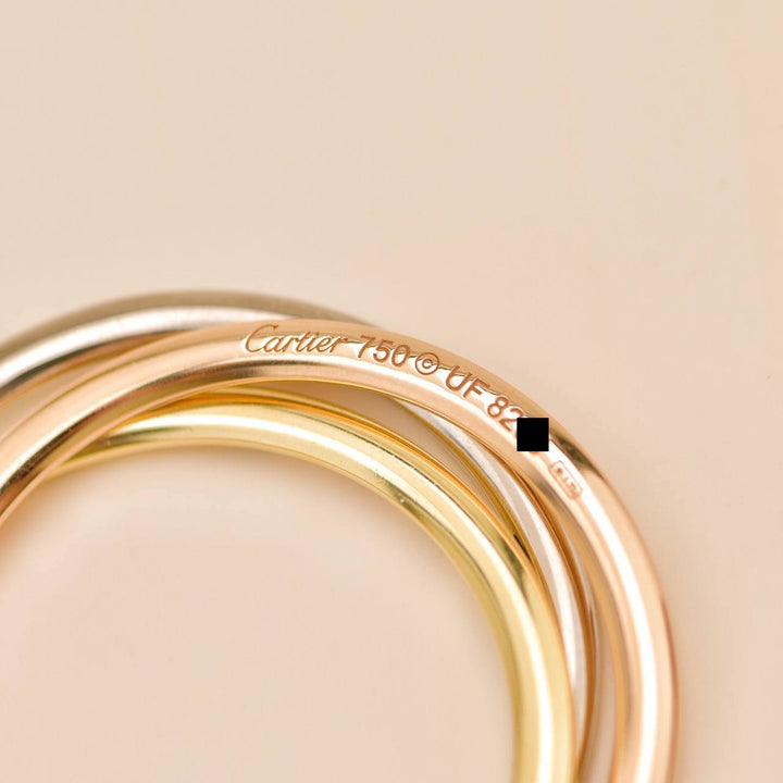 Cartier Trinity Panthère Pendant Necklace Diamond 18K Tri Colour Gold