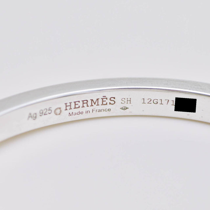 Hermès Galop Horse Head Silver Small Model Bracelet