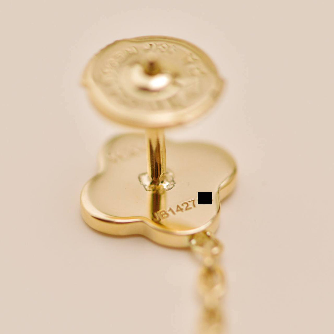 Van Cleef & Arpels Byzantine Alhambra Earrings 18K Yellow Gold