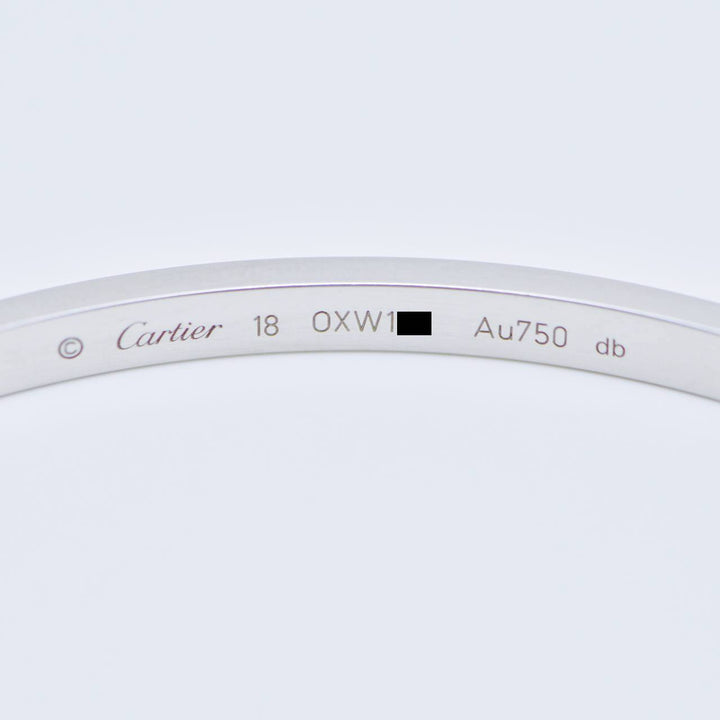 Cartier Love Bracelet Small Model 18K White Gold Size 18