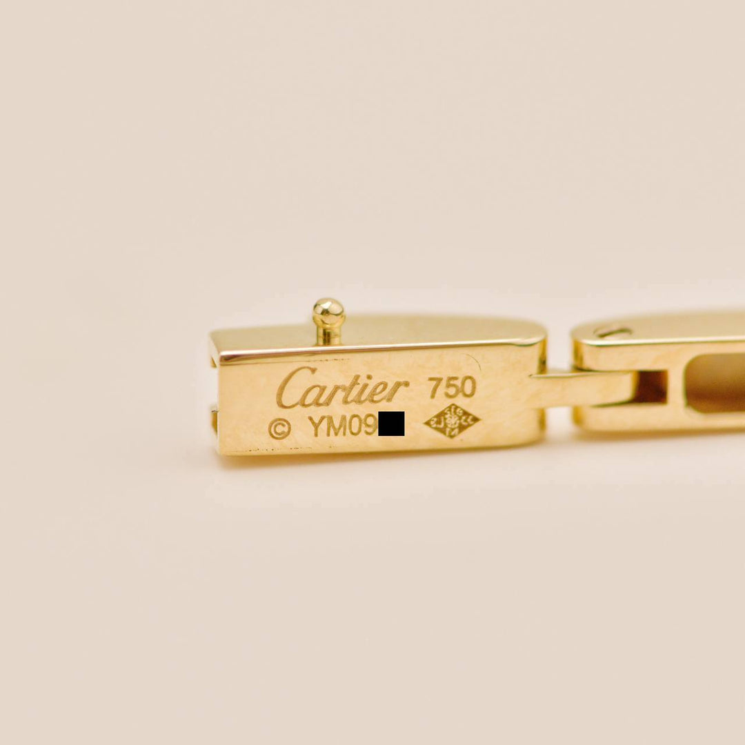 Cartier Panthère Chain Bracelet Diamond Tsavorite Onyx 18K Yellow Gold