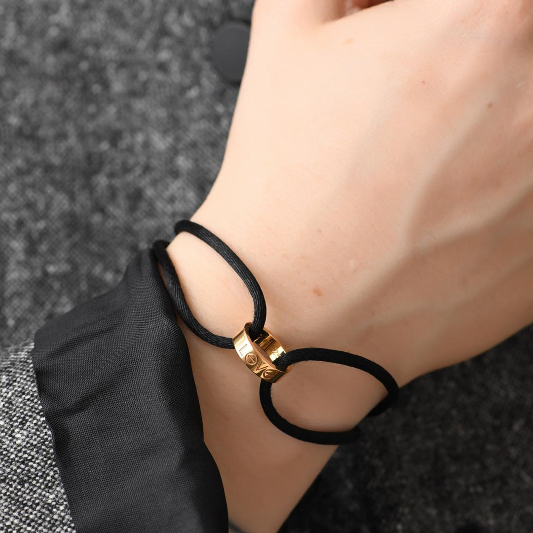 Authentic Cartier Love Cord Bracelet 18K Rose Gold