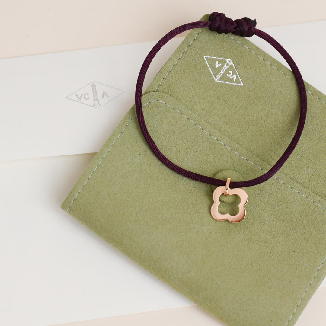 Van Cleef & Arpels Byzantine Alhambra Cord Bracelet 18K Rose Gold