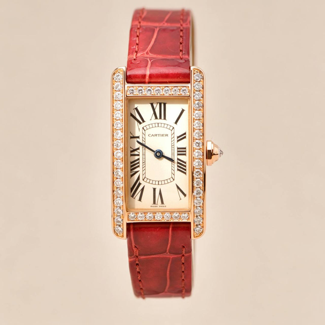 Authentic Preowned Cartier Tank Américaine Small Model Ladies Watch WB707931