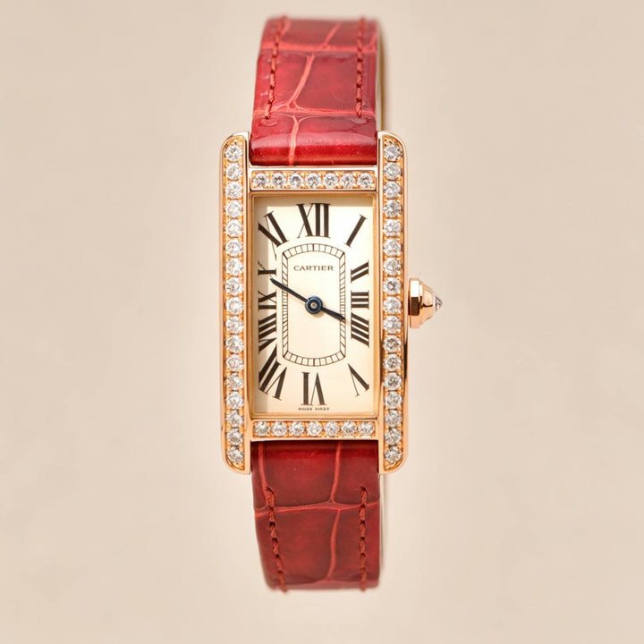 Authentic Preowned Cartier Tank Américaine Small Model Ladies Watch WB707931