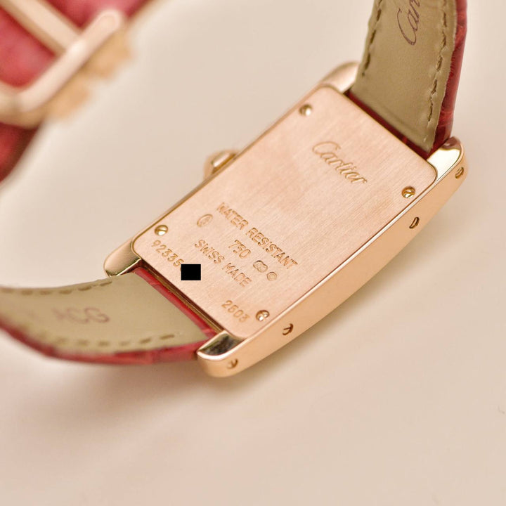 Preowned Cartier Tank Américaine Small Model Ladies Watch WB707931