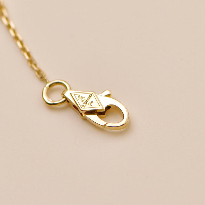 Preowned Authentic VCA Frivole Pavé Diamonds 18K Yellow Gold Pendant