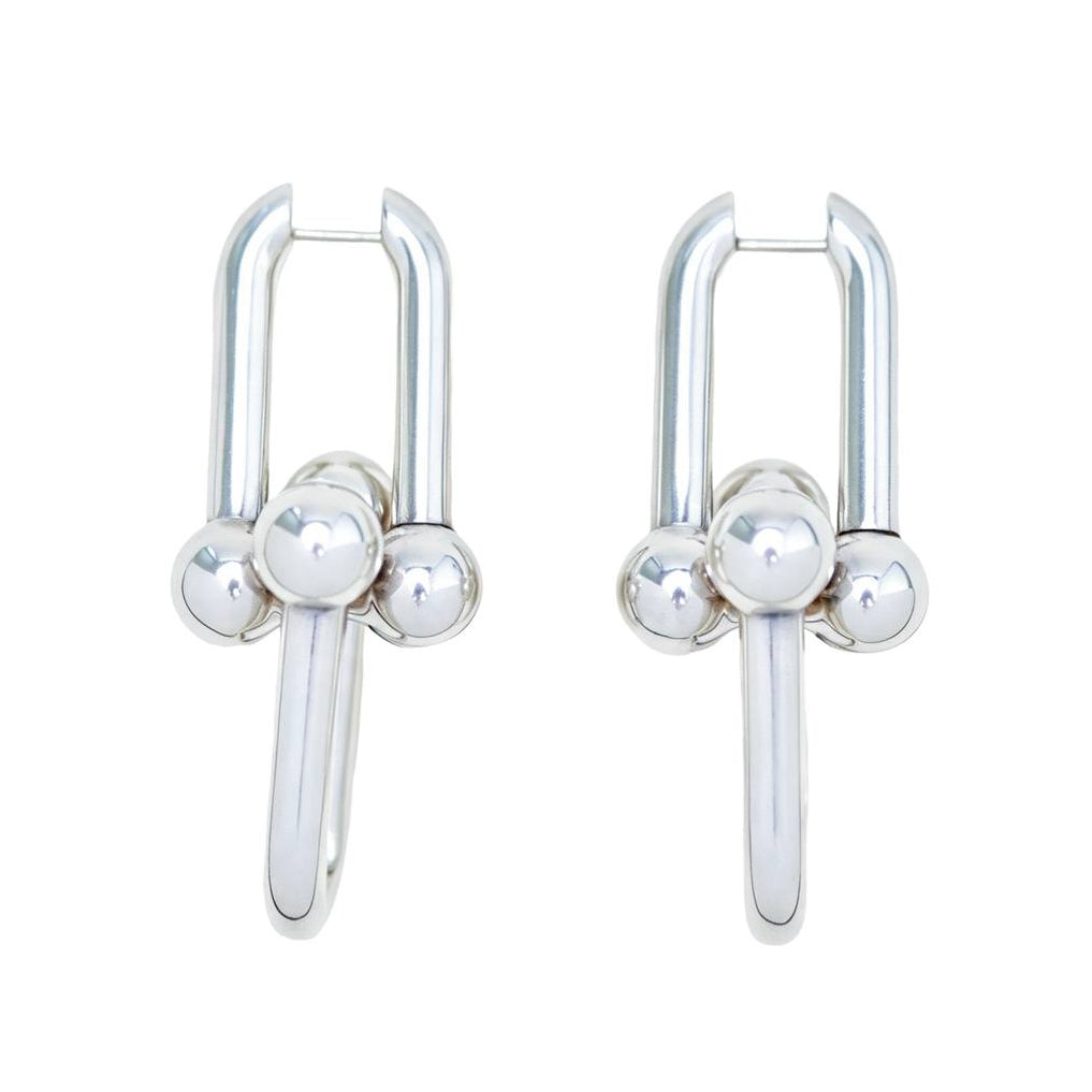 Preloved Tiffany & Co. HardWear Extra Large Link Earrings Sterling Silver