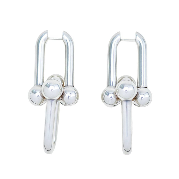 Preloved Tiffany & Co. HardWear Extra Large Link Earrings Sterling Silver