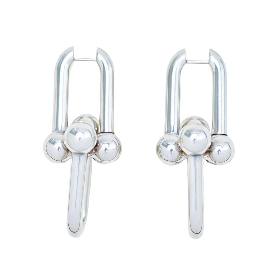 Preloved Tiffany & Co. HardWear Extra Large Link Earrings Sterling Silver