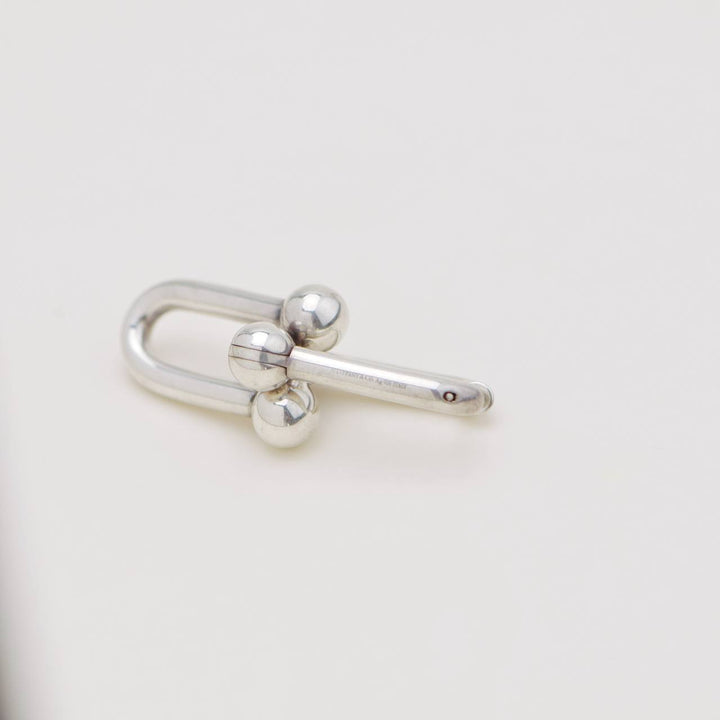 Second Hand Tiffany HardWear Extra Large Link Earrings Sterling Silver