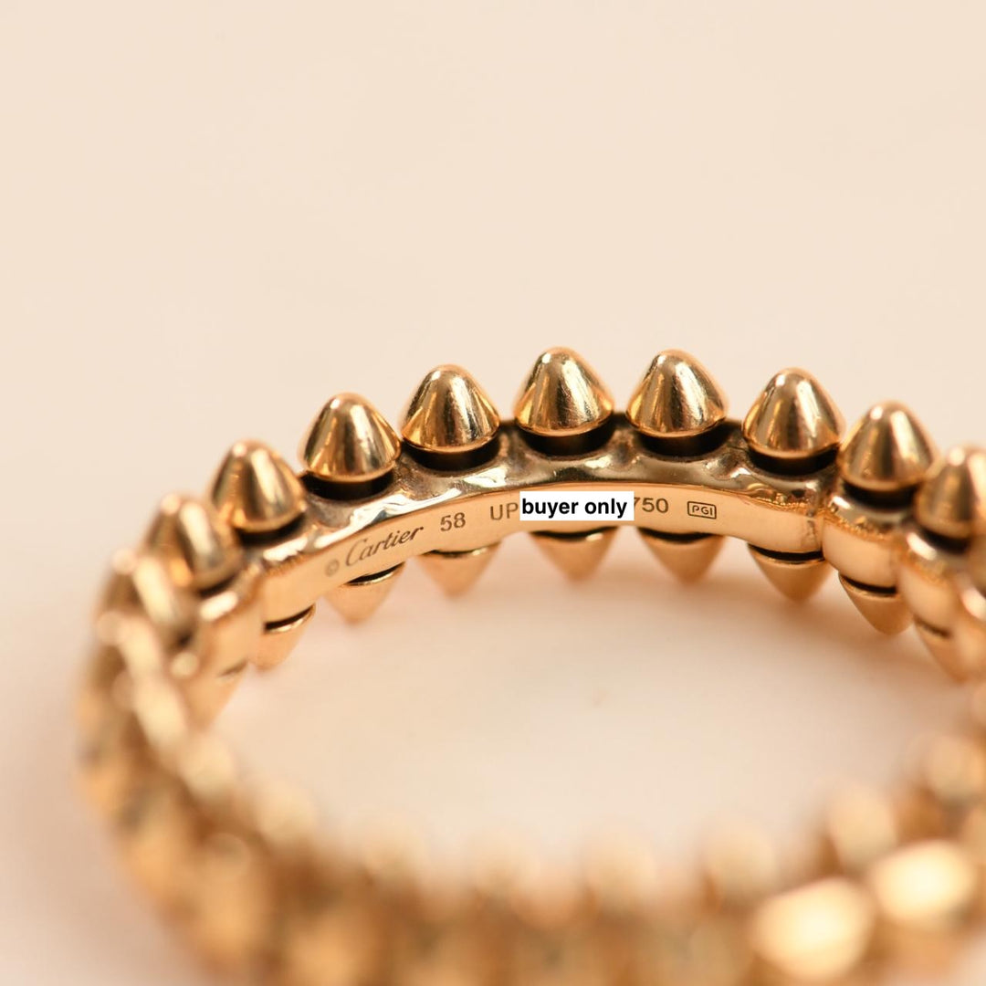 Second Hand Cartier Clash de Cartier Ring 18K Rose Gold Size 58 Small Model
