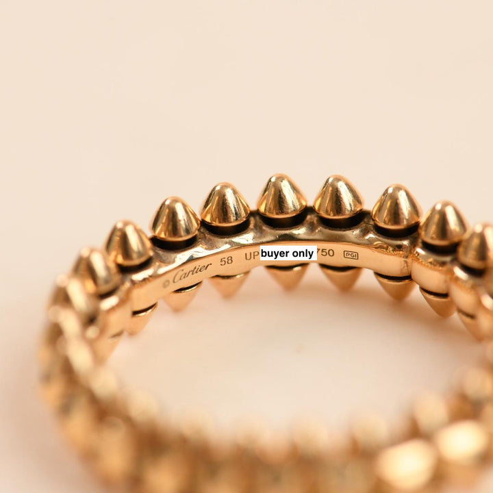 Second Hand Cartier Clash de Cartier Ring 18K Rose Gold Size 58 Small Model