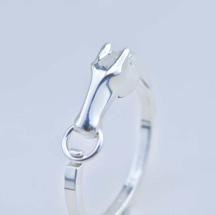 Preloved Hermes Galop Sterling Silver Bracelet Small Model 